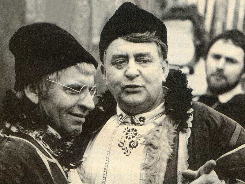 Oldřich Velen Jozefem Kronerem v TV seriálu Slovácko se nesúdí