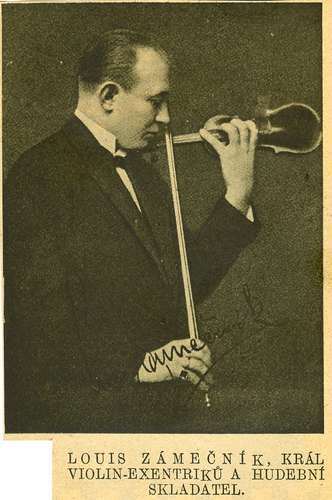 Houslista Louis Zámečník